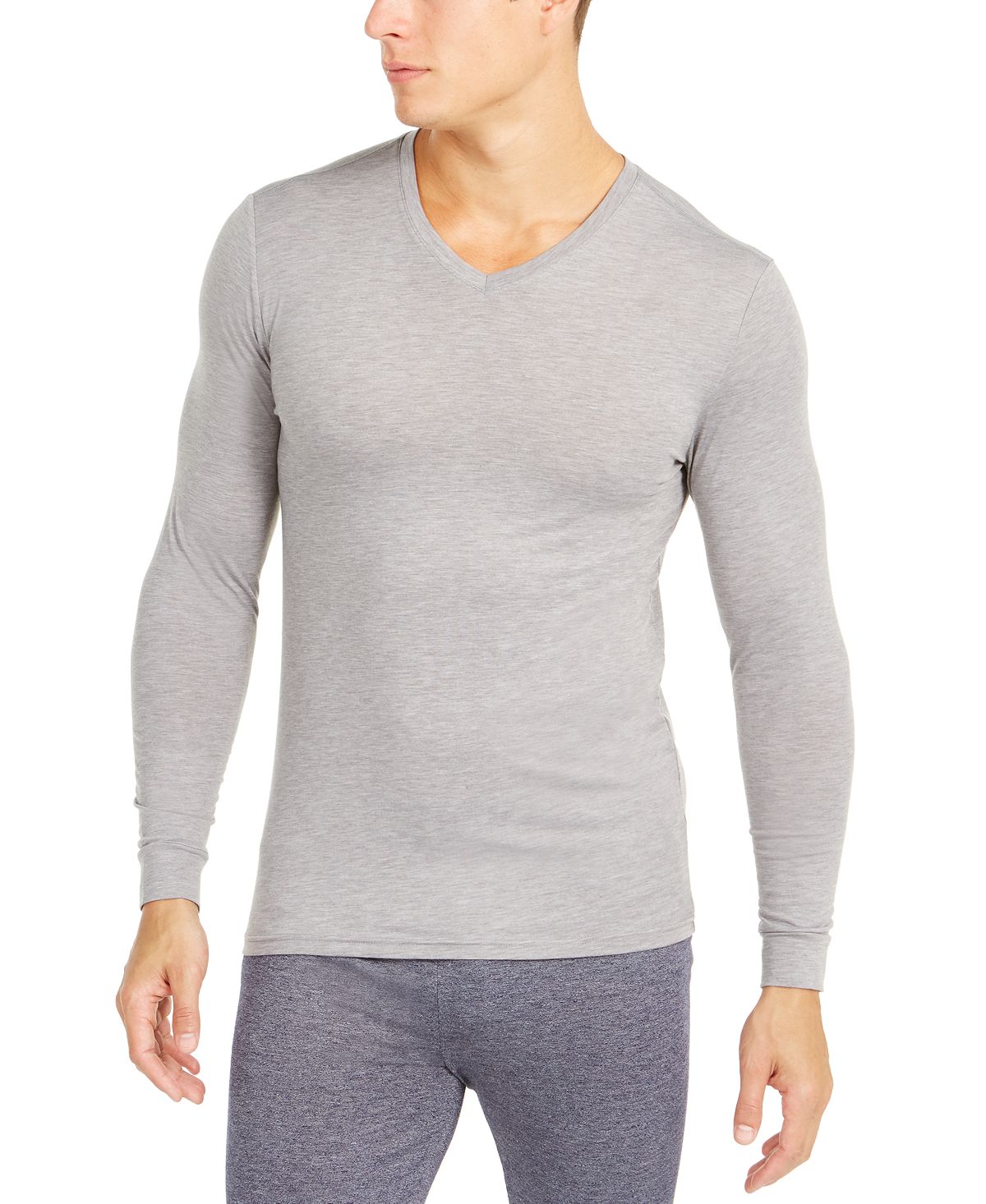 32 Degrees Base Layer V-neck Shirt Shade Grey