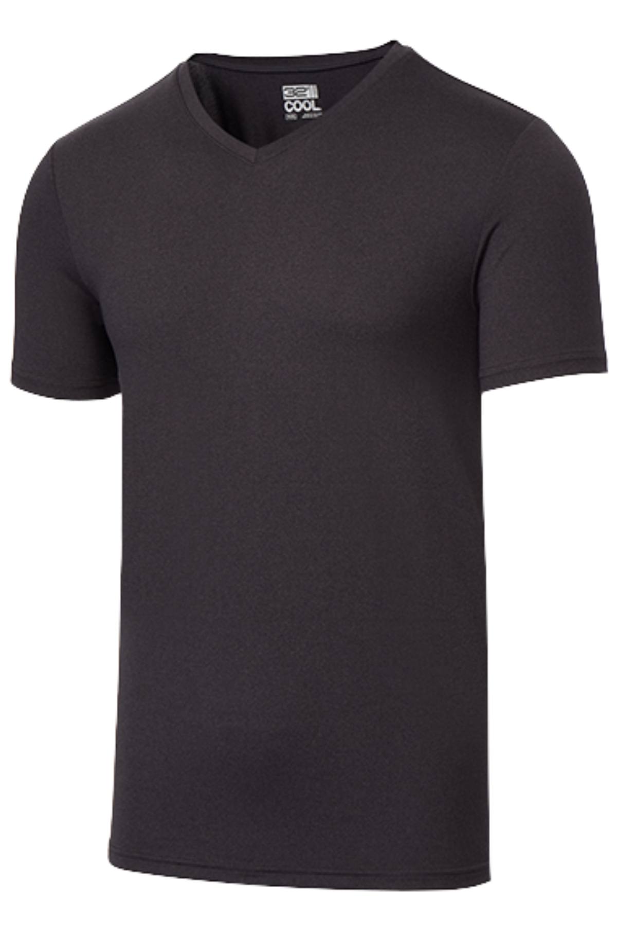 32 Degrees Heather-Jet-Black V-Neck T-Shirt