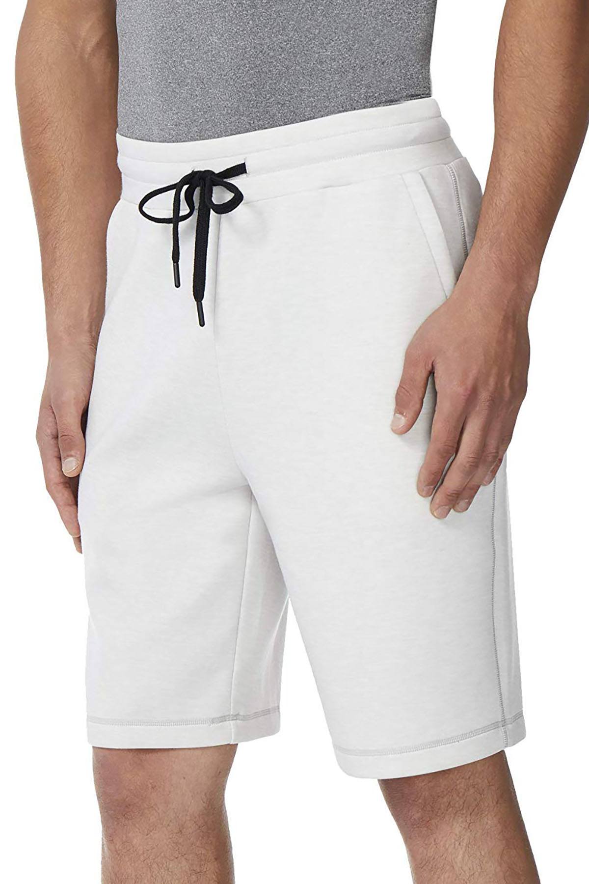 32 Degrees Heather-Sea-Salt Fleece Tech Short