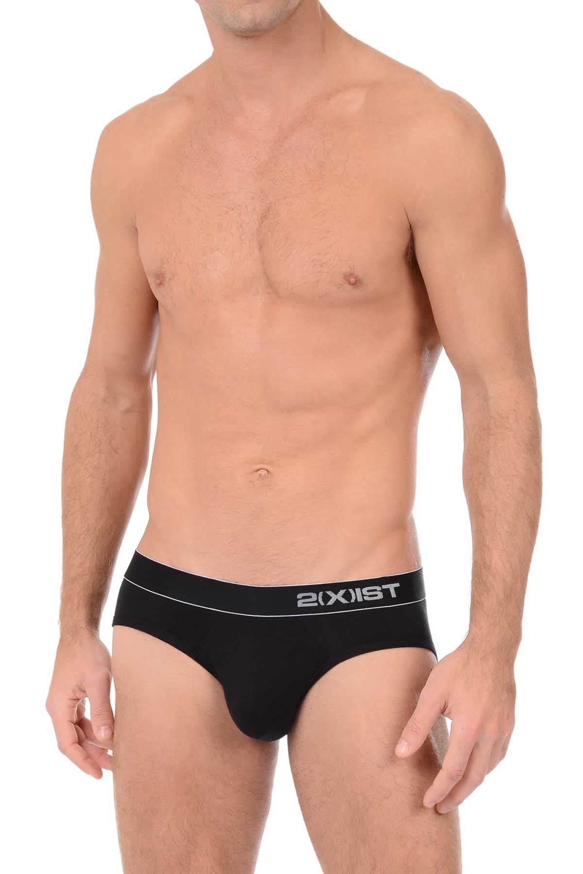 2(X)IST Black Pima Stretch Brief