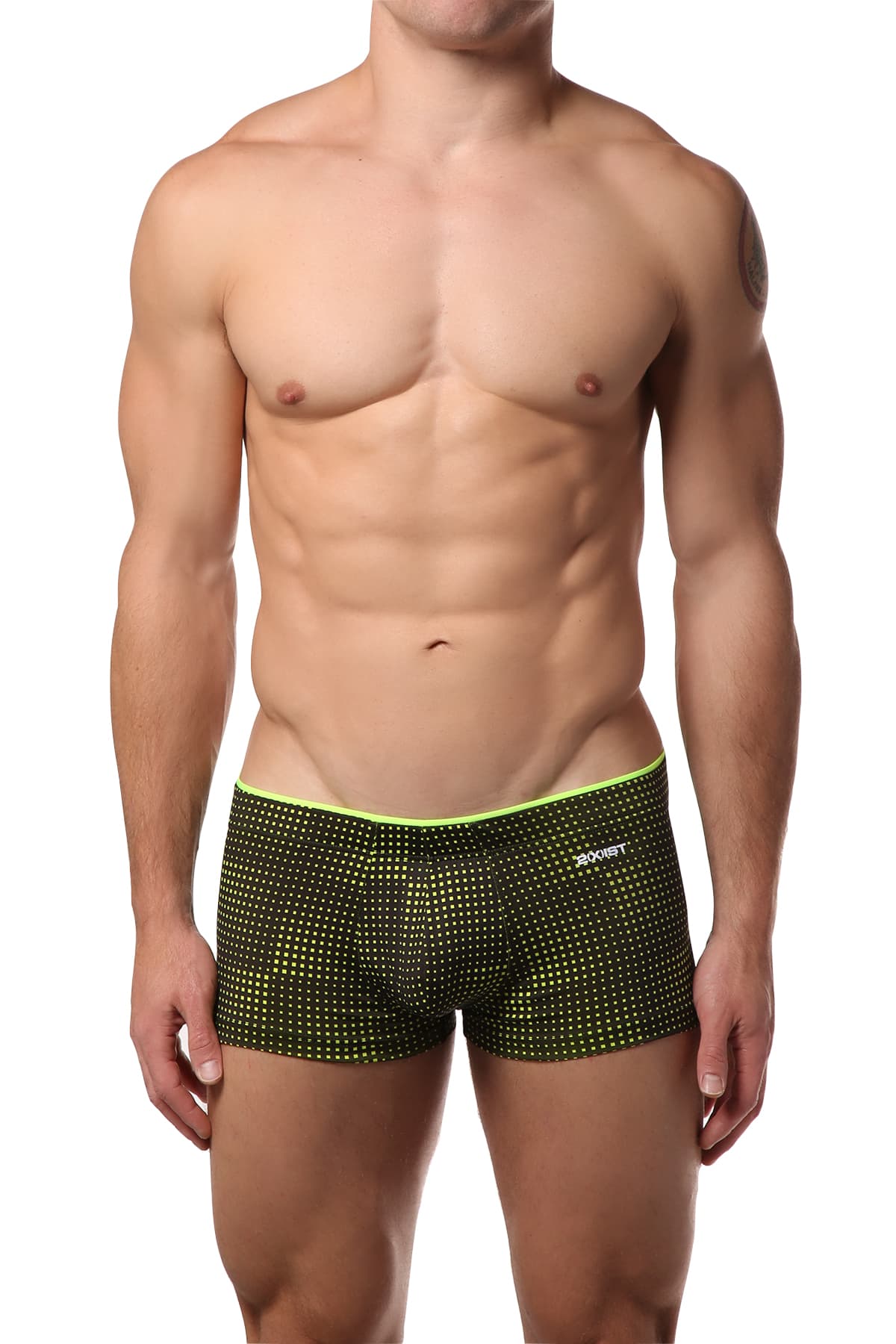 2(X)IST Black & Neon Yellow Sliq Trunk