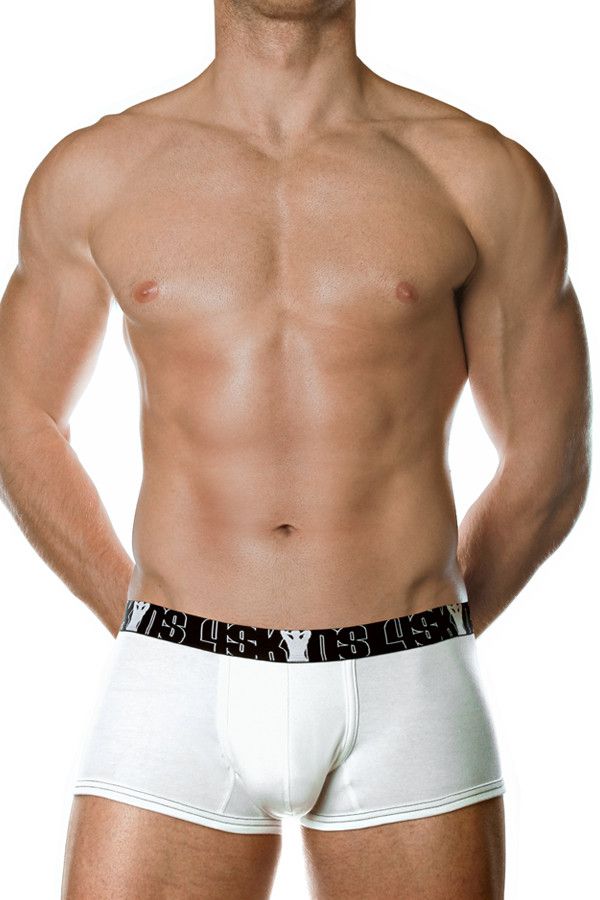 4Skins White Modern Boxer Trunk