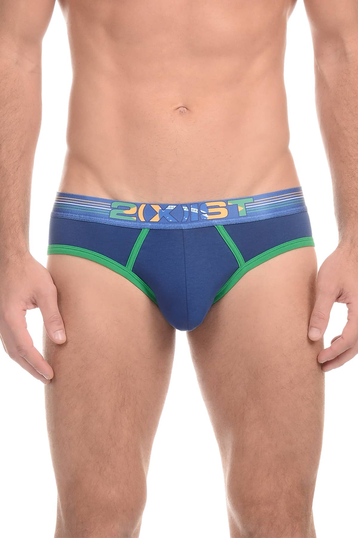 2(X)IST Bonsai Blue Brazil No-Show Brief