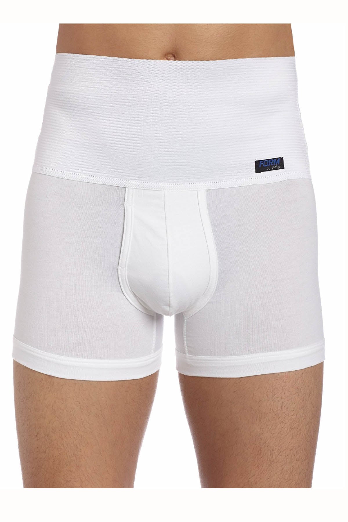 2(X)IST White 8 Inch Shaper Boxer Brief