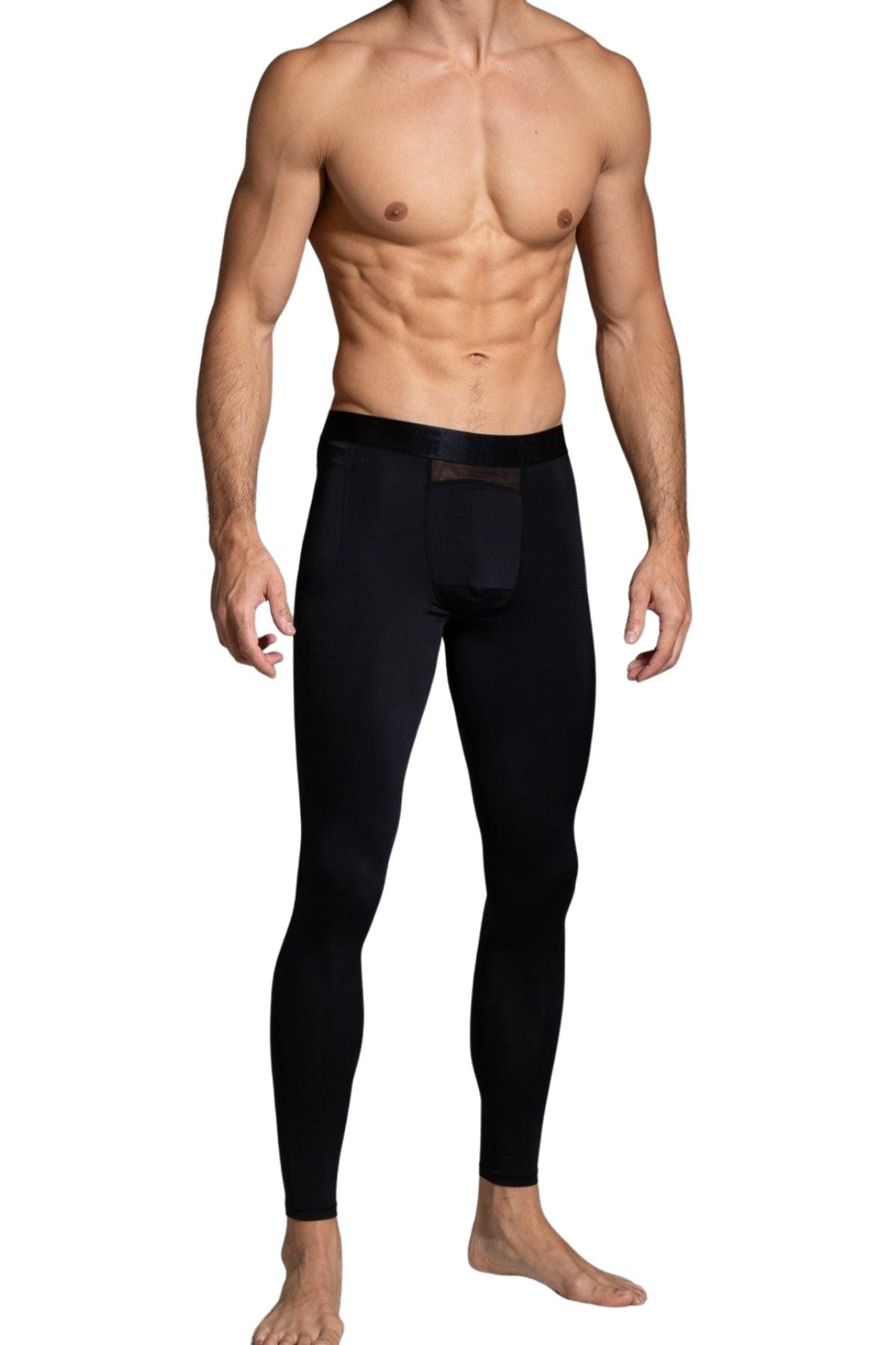 5=Ten Black Mesh Legging