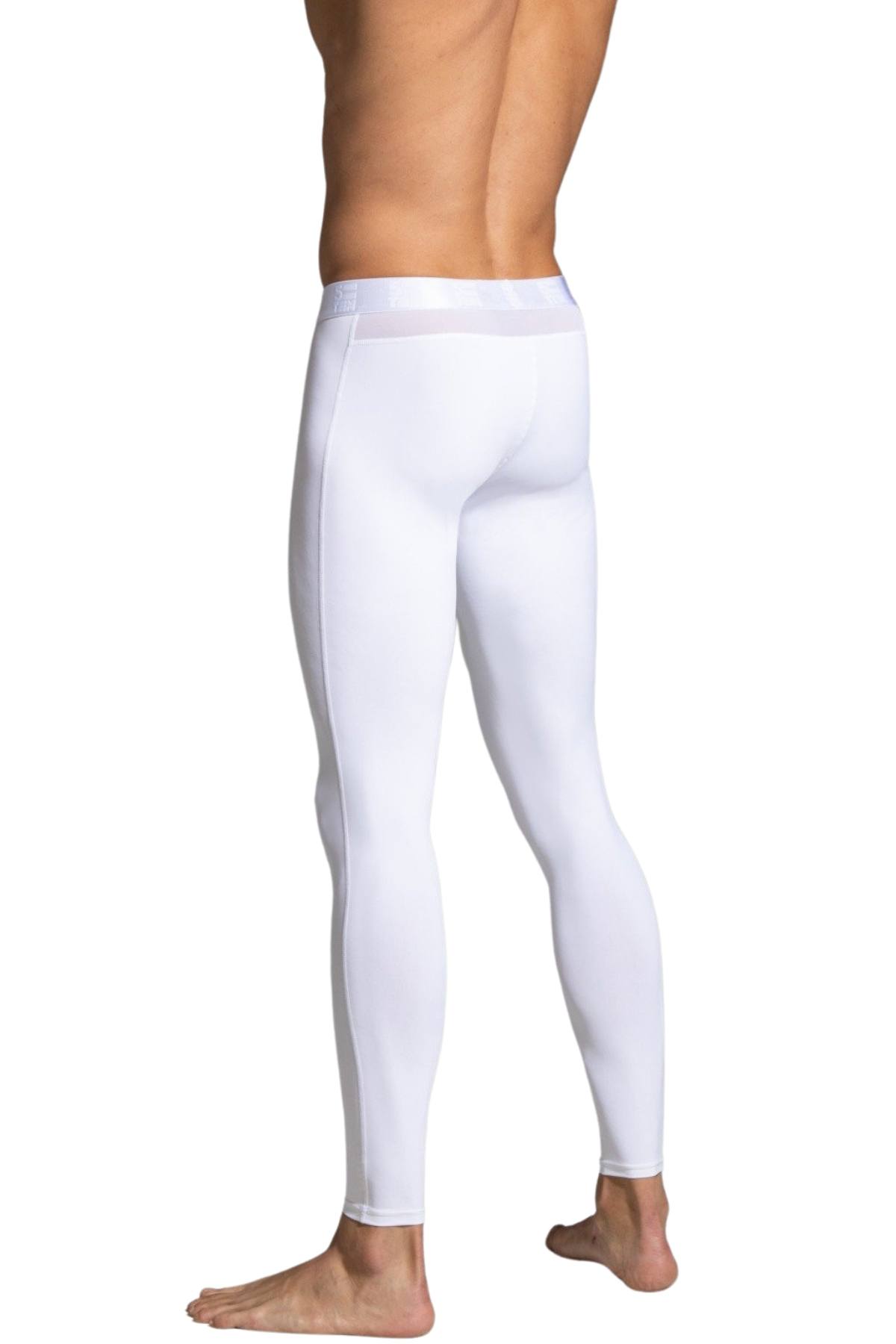 5=Ten White Mesh Legging