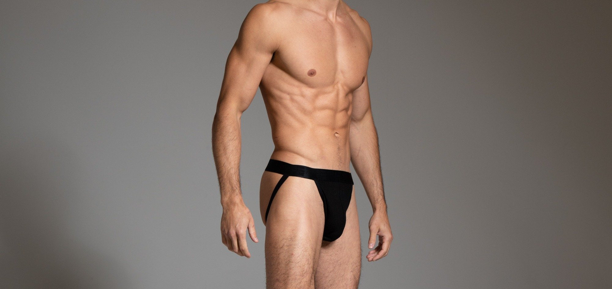 5=ten Black Mesh Jockstrap