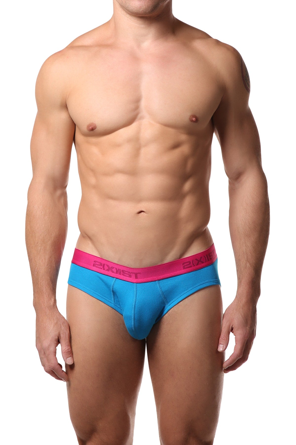 2(X)IST Dark Blue/Black/Light Blue Essential No-Show Brief