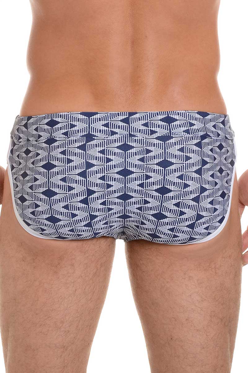 2(X)IST Estate Blue Geo Jogger Swim Brief