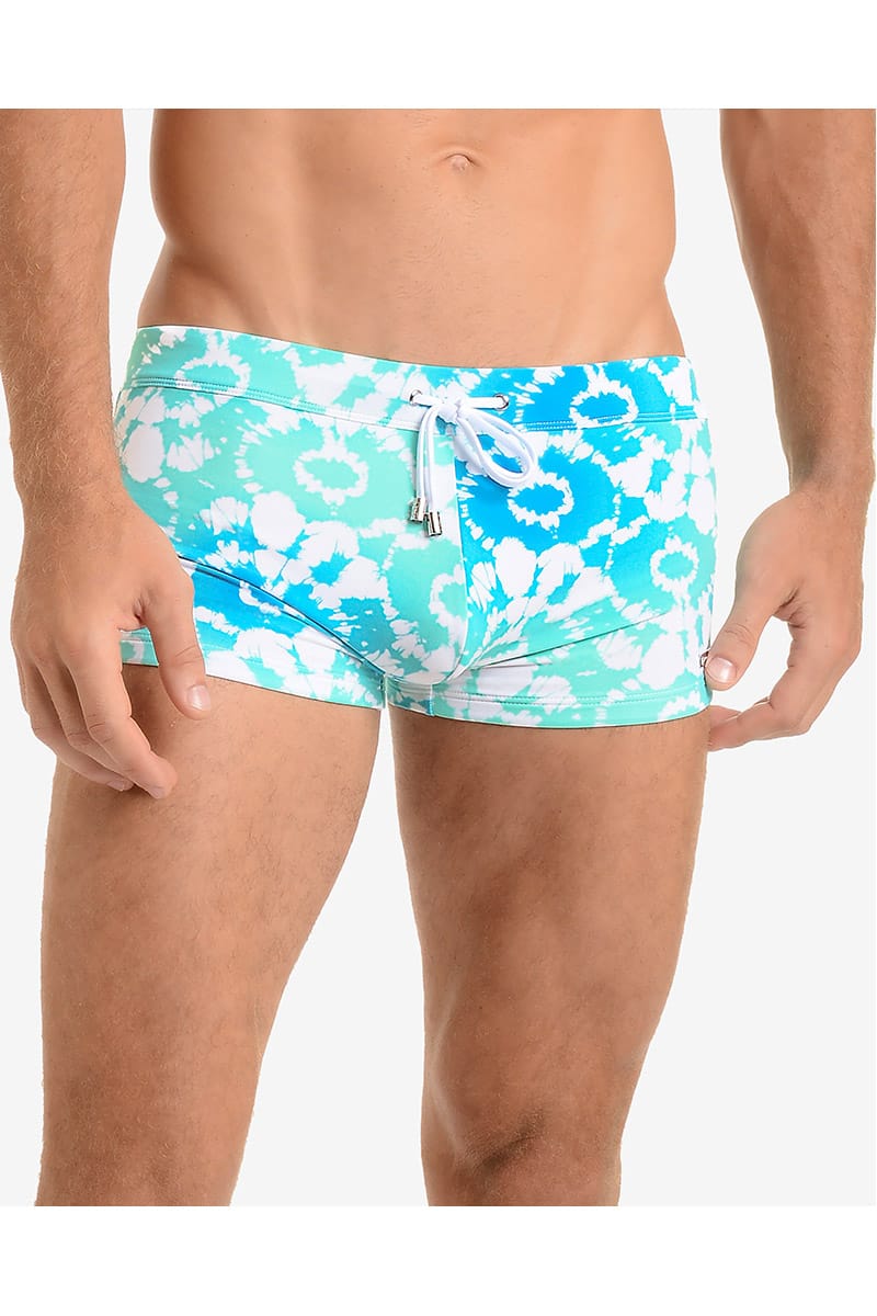 2(X)IST Aqua Tie-Dye Swim Trunk