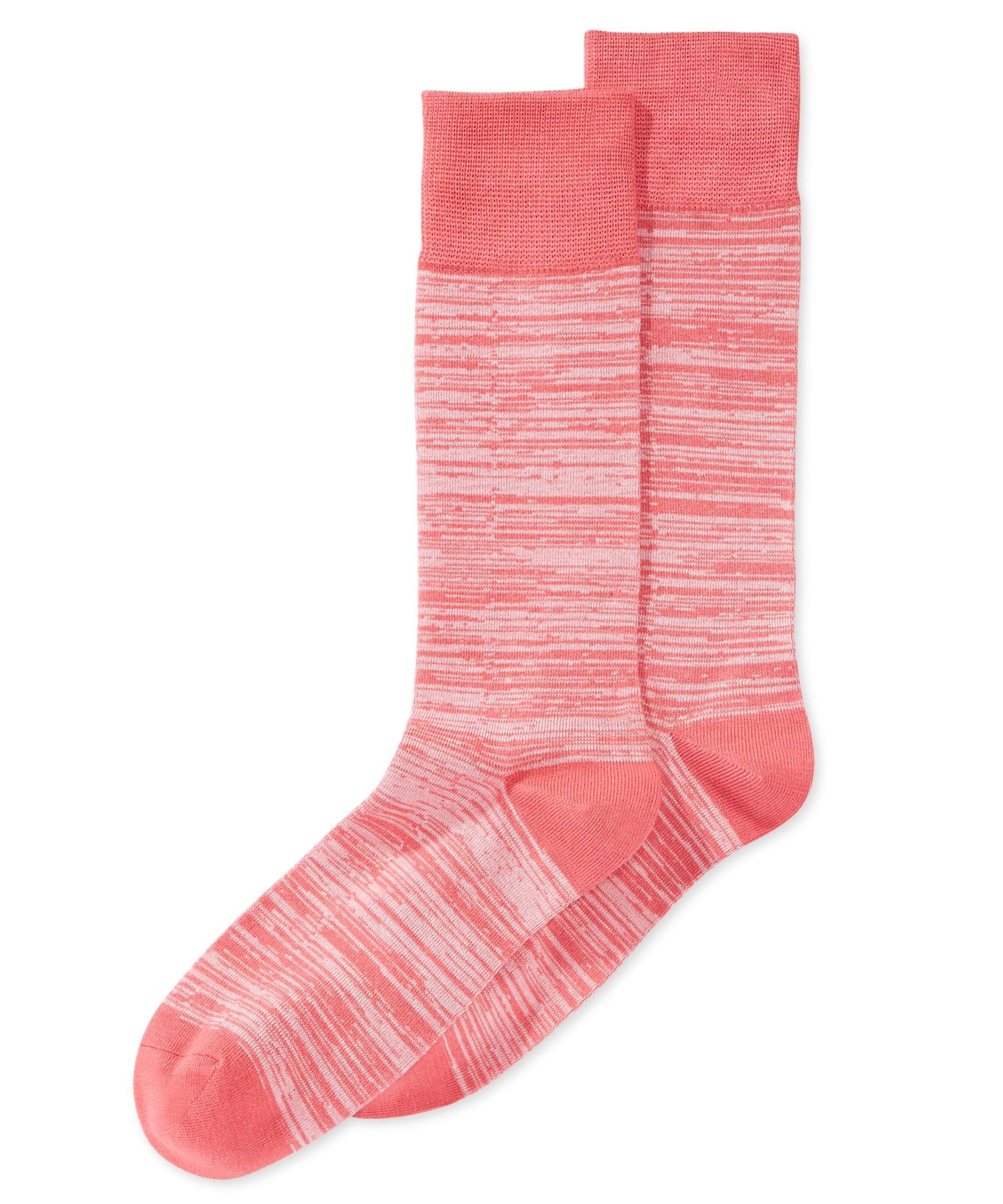 Alfani Space-Dyed Dress Socks Tonal Melon ONE SIZE