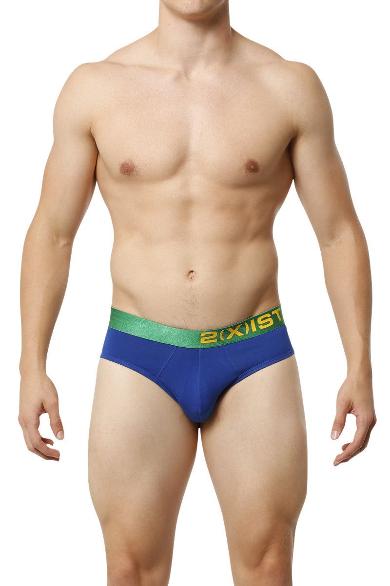 2(X)IST Cobalt Electric Cotton Stretch Brief