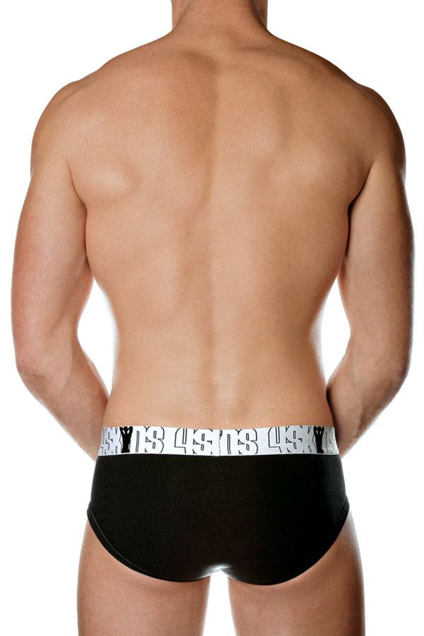 4Skins Black Modern Classic Brief