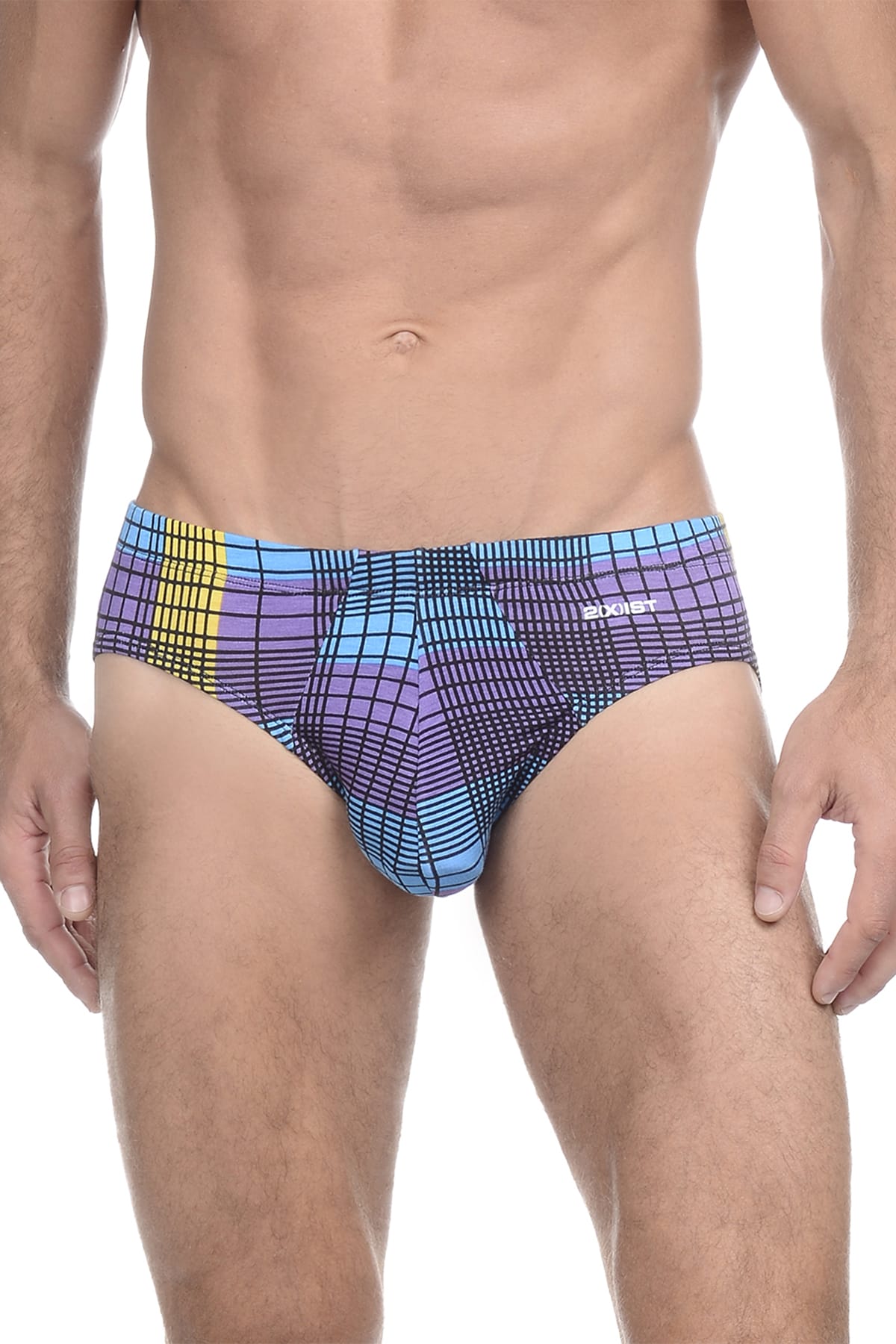 2(X)IST Plaid Purple Mod Modal Bikini