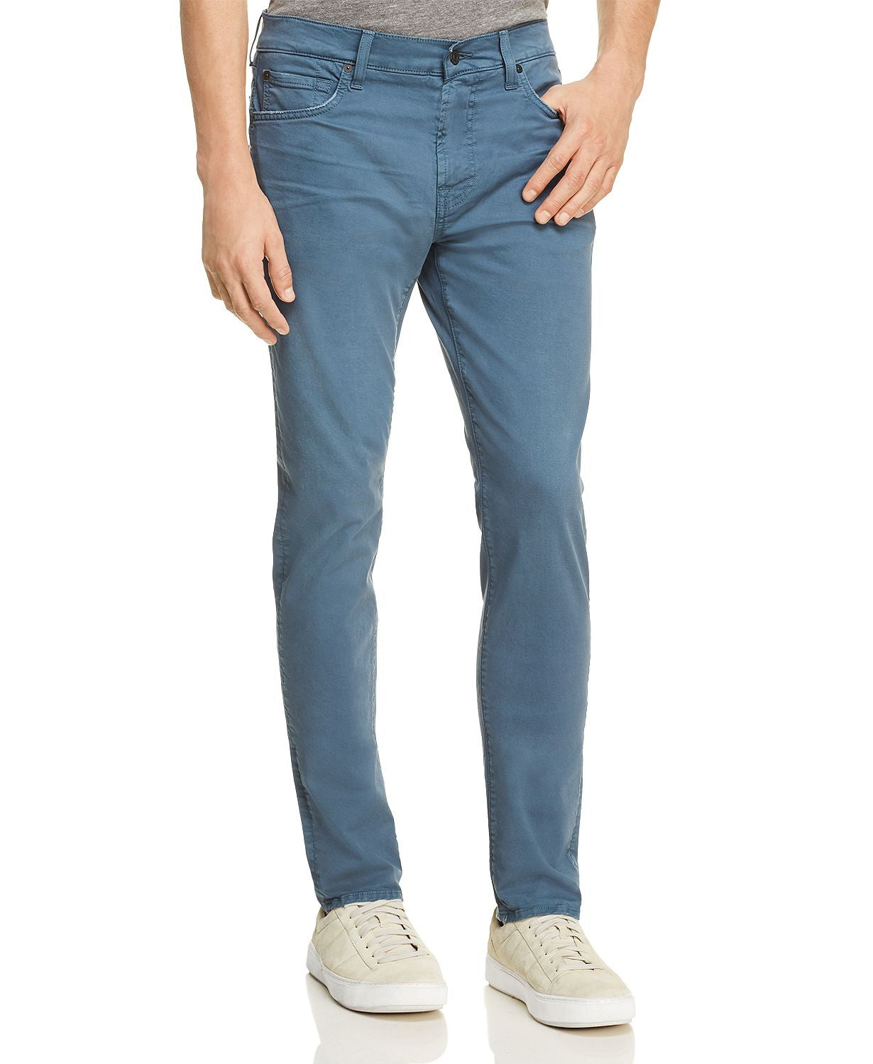 7 For All Mankind Adrien Tapered Fit Jeans In Blue Wave