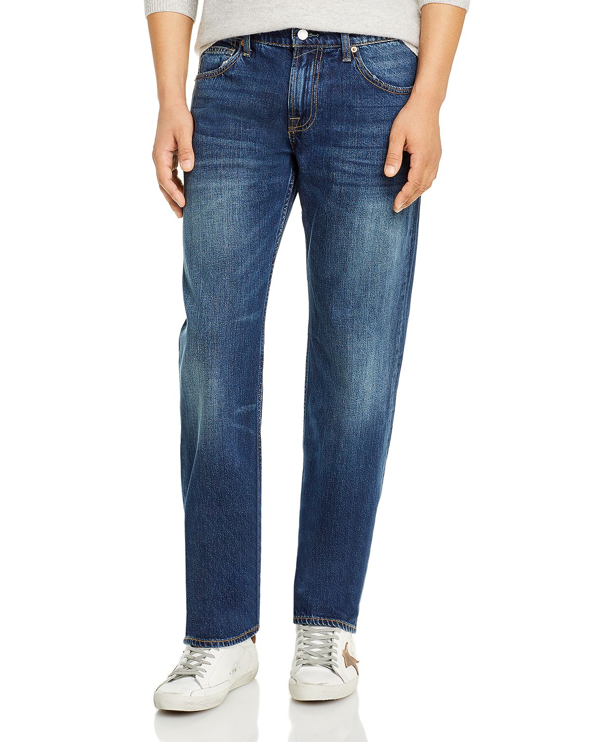 7 For All Mankind Austyn Relaxed Straight Leg Jeans In Juniper Juniper