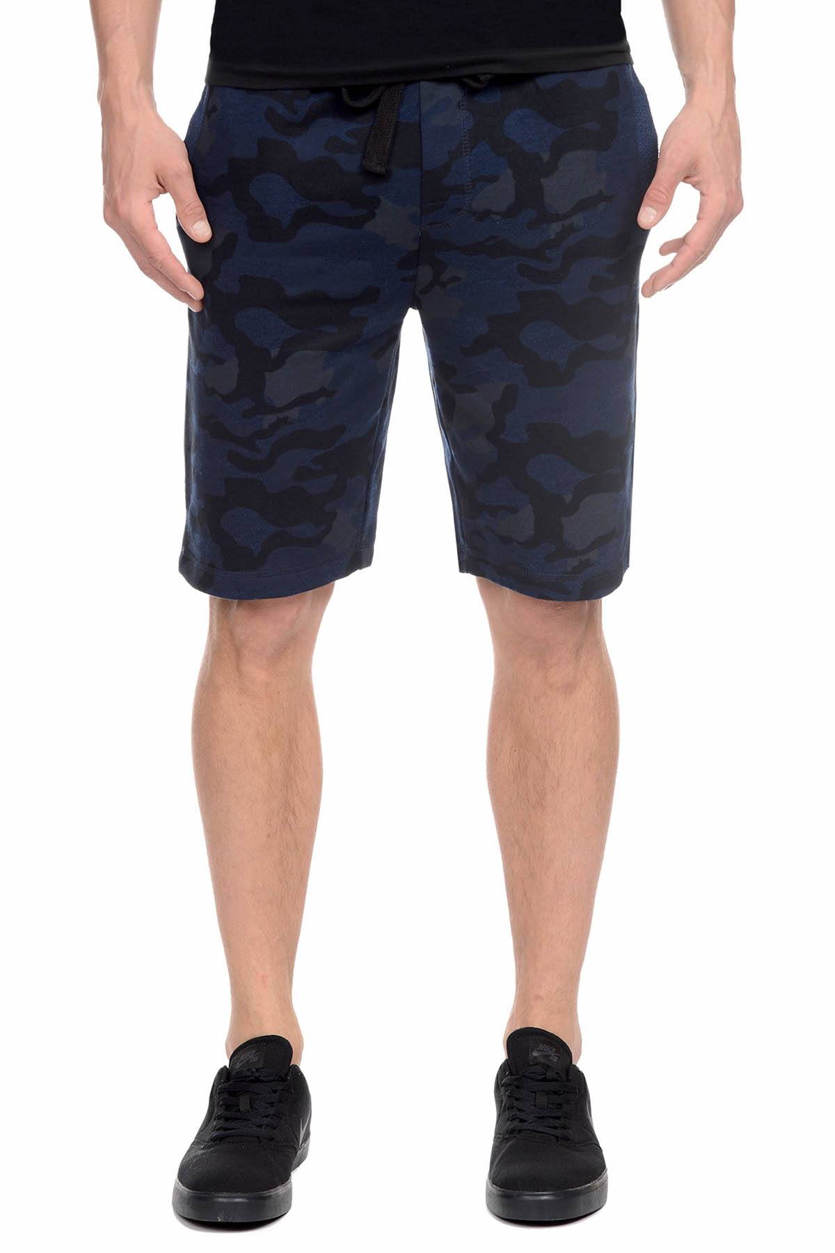 2(X)IST Blue-Camo French Terry Short