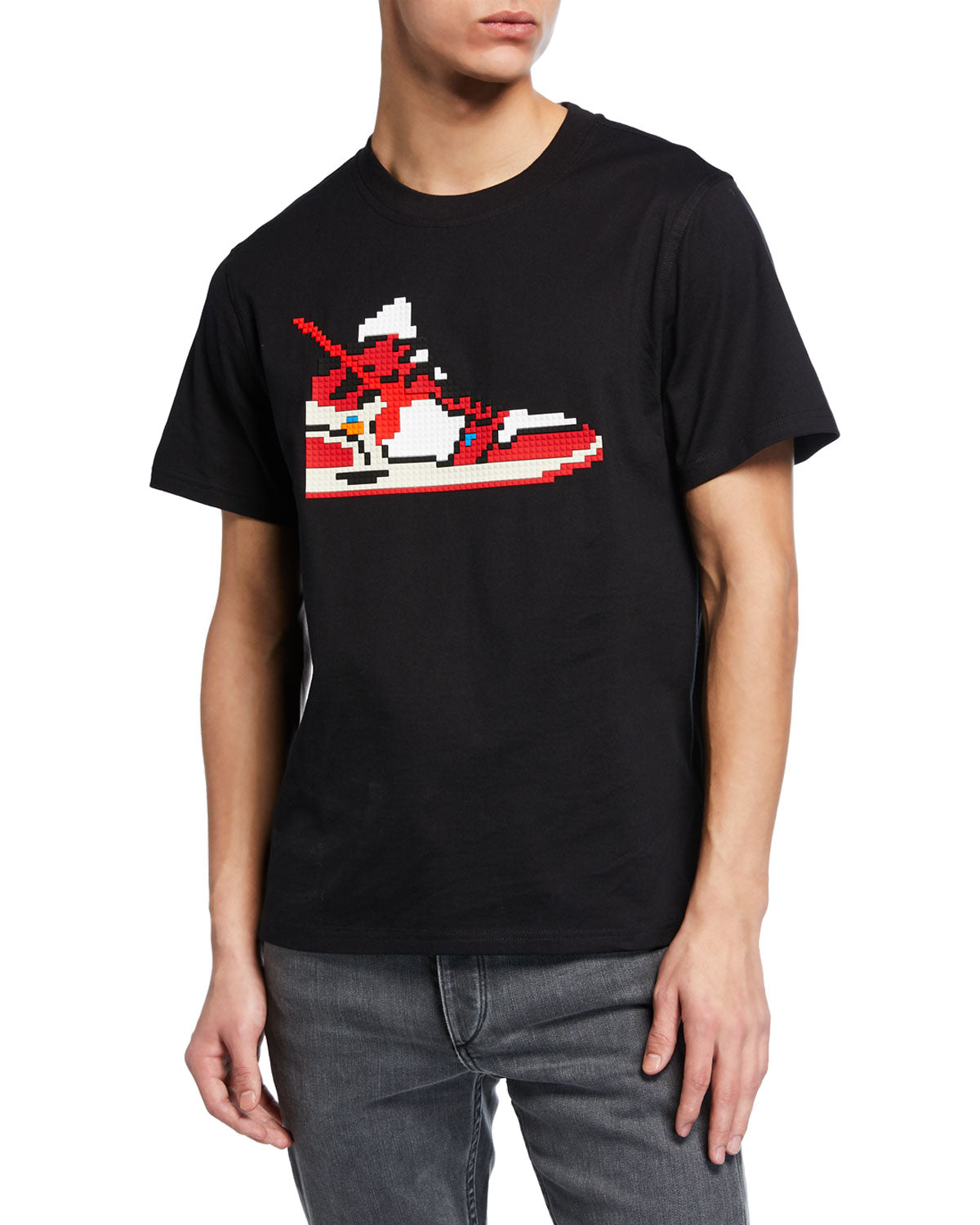 8-Bit Men's Virgil 2 Graphic T-Shirt black