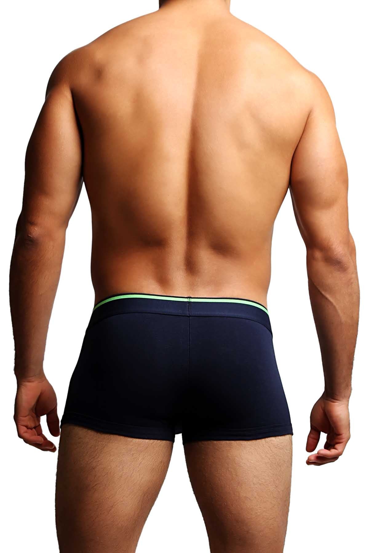 2-Pack Papi Navy & Green Stripes Stretch Brazilian Trunks