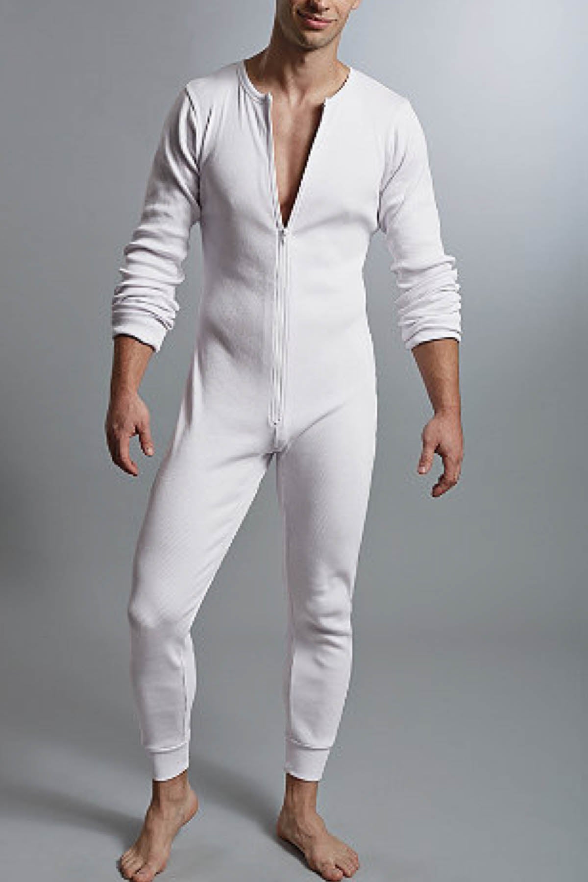 Contour Prive White Union Suit | CheapUndies