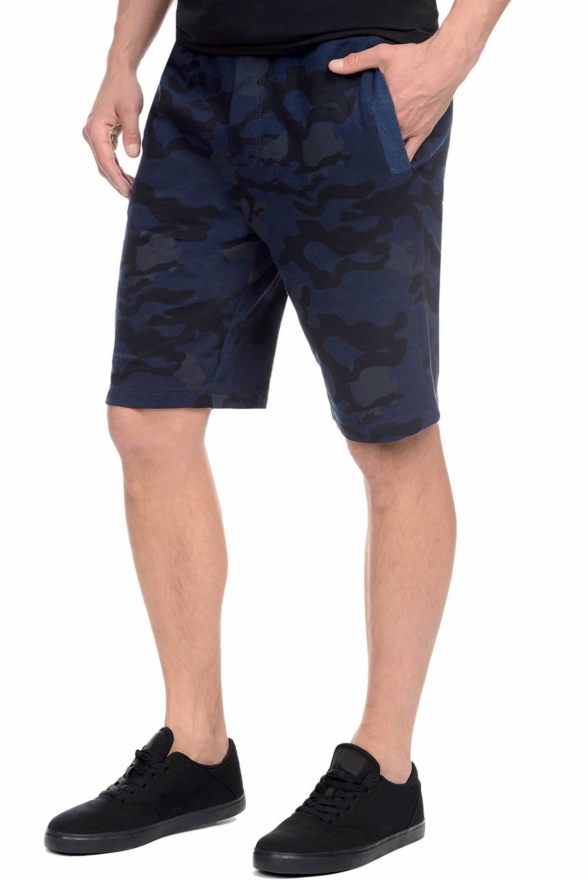 2(X)IST Blue-Camo French Terry Short