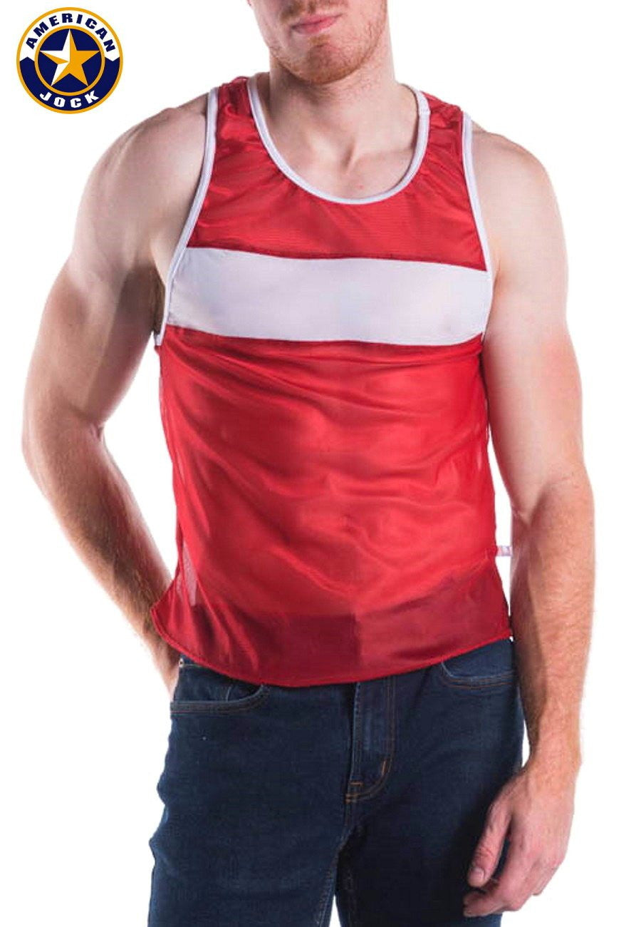 A J Burgundy Decathlon Competition Tank