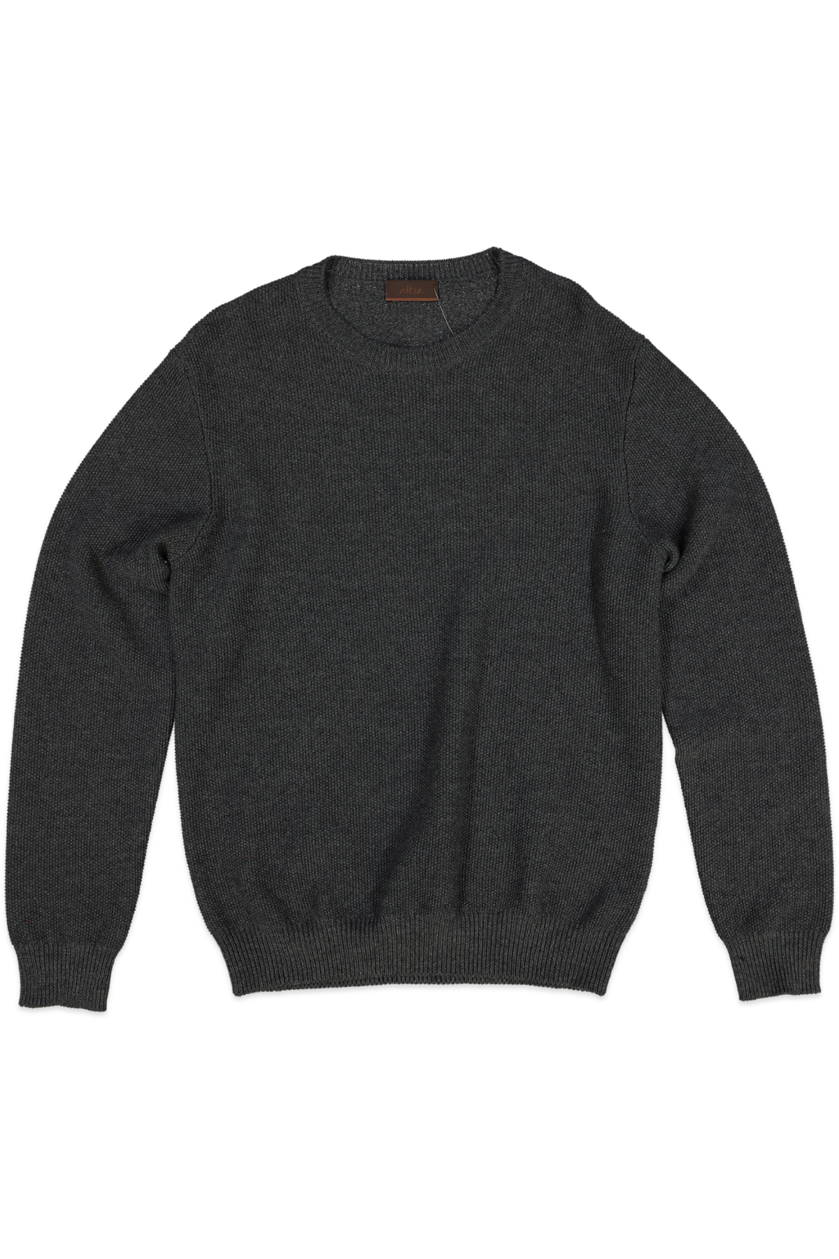 ALTEA BOBBLE STITCH CREW GRAY