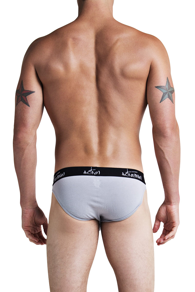 Activeman Grey Cotton Brief