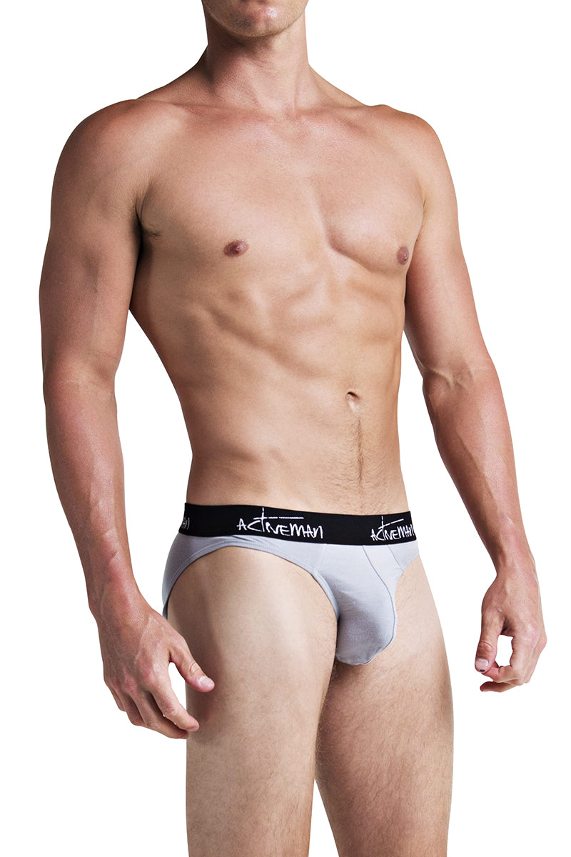 Activeman Grey Cotton Brief