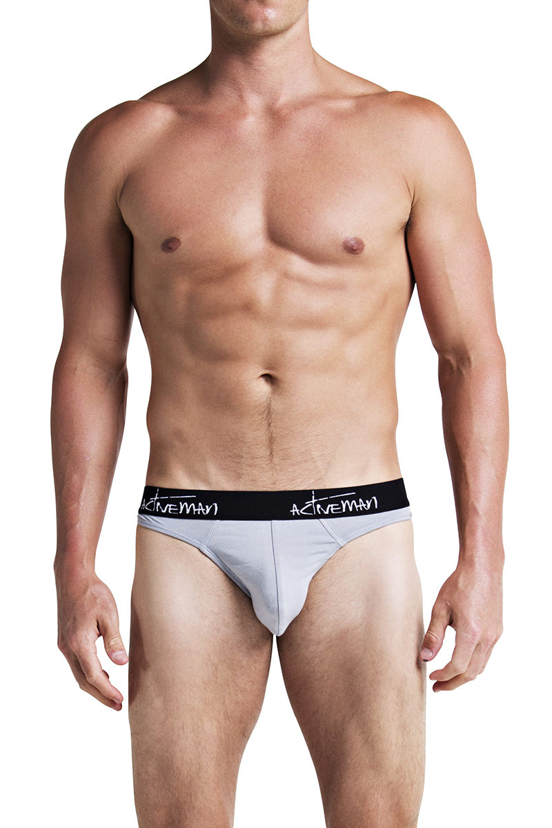 Activeman Grey Cotton Brief