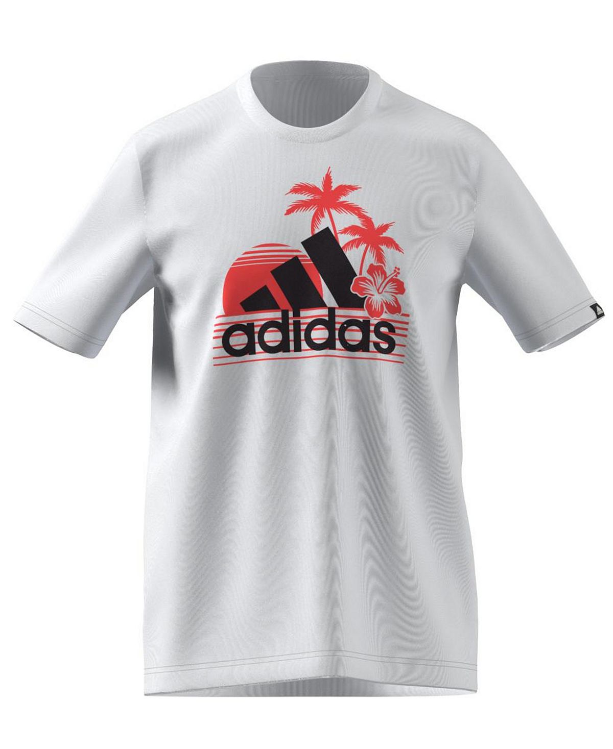 Adidas Aeroready Vacation Sunset Logo Graphic T-shirt White