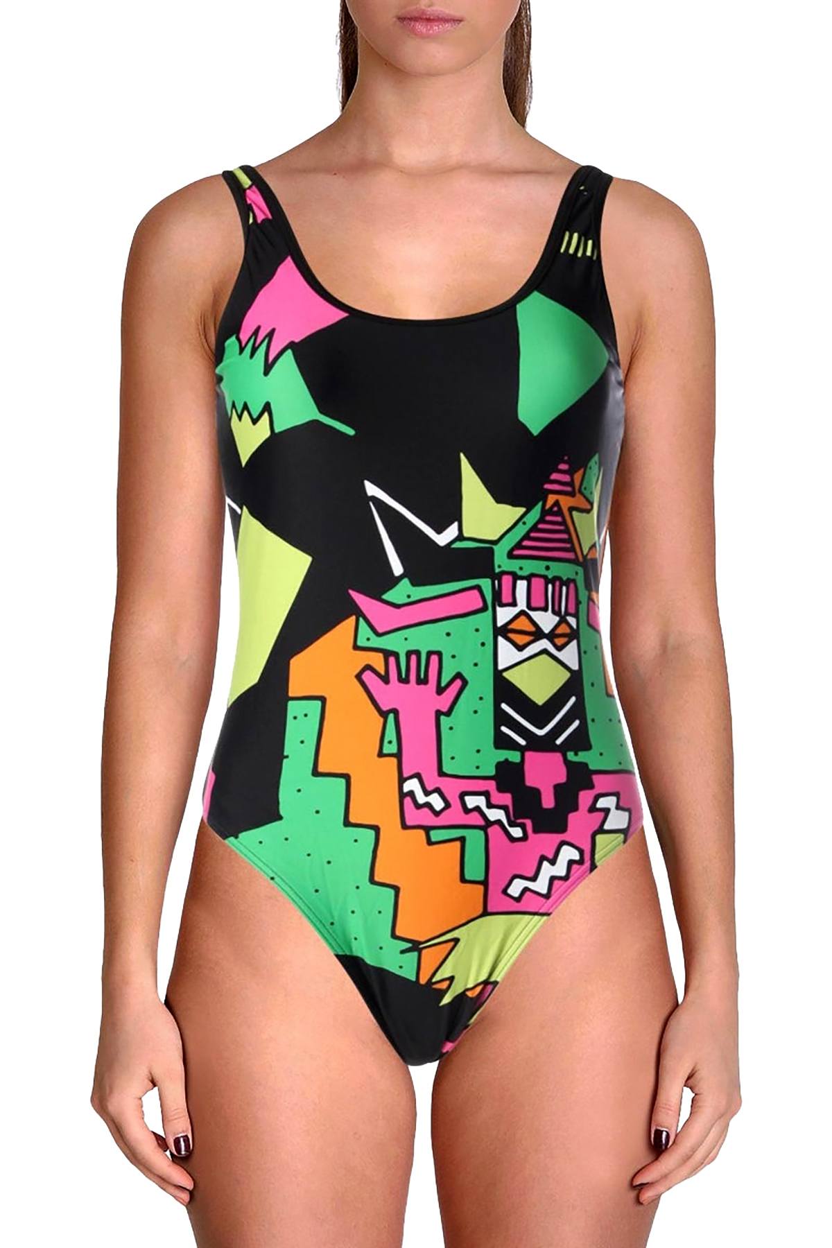 Adidas Black/Pink Collective Memories Printed Bodysuit