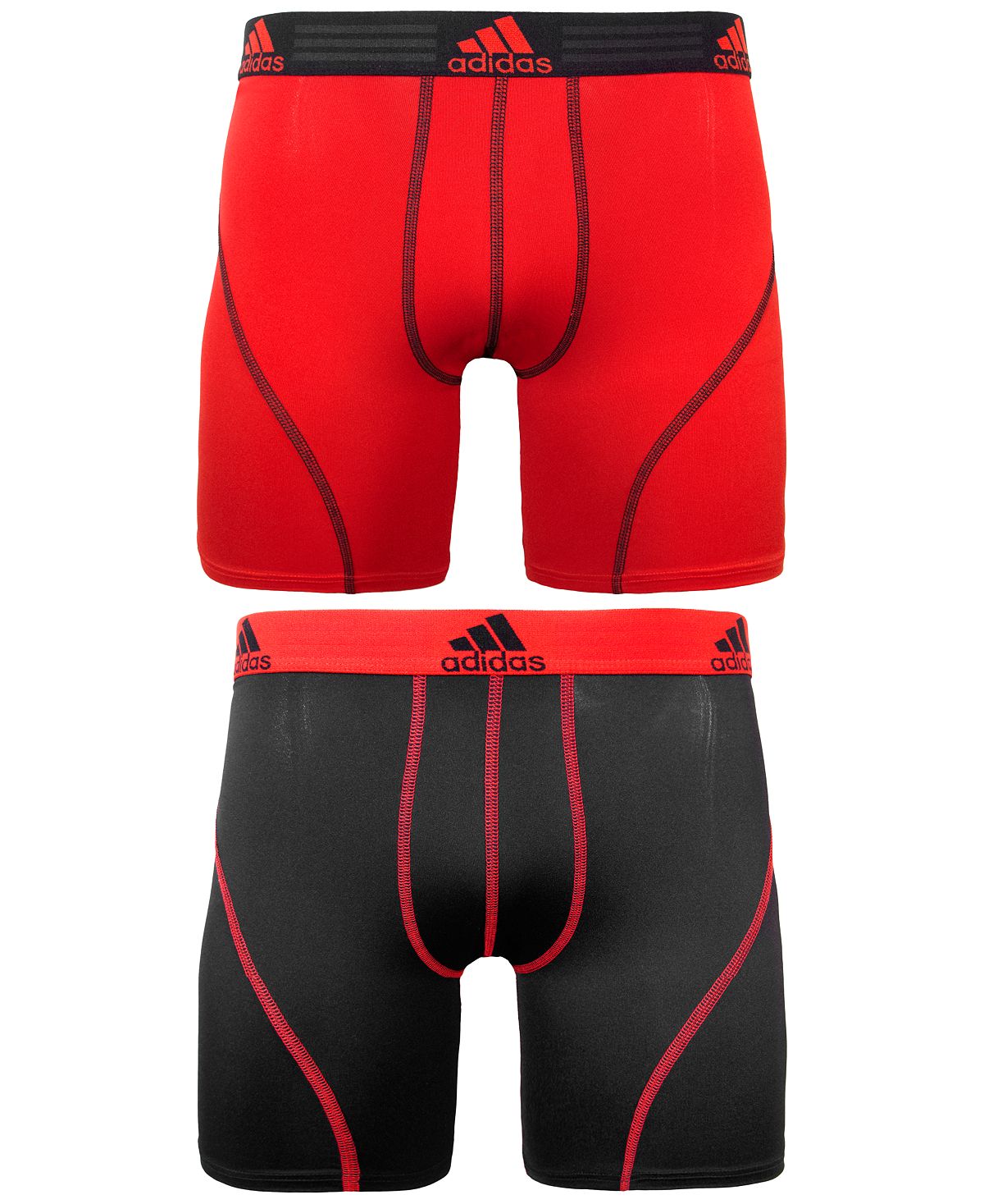 Adidas Climalite 2 Pack Boxer Brief Red / Black