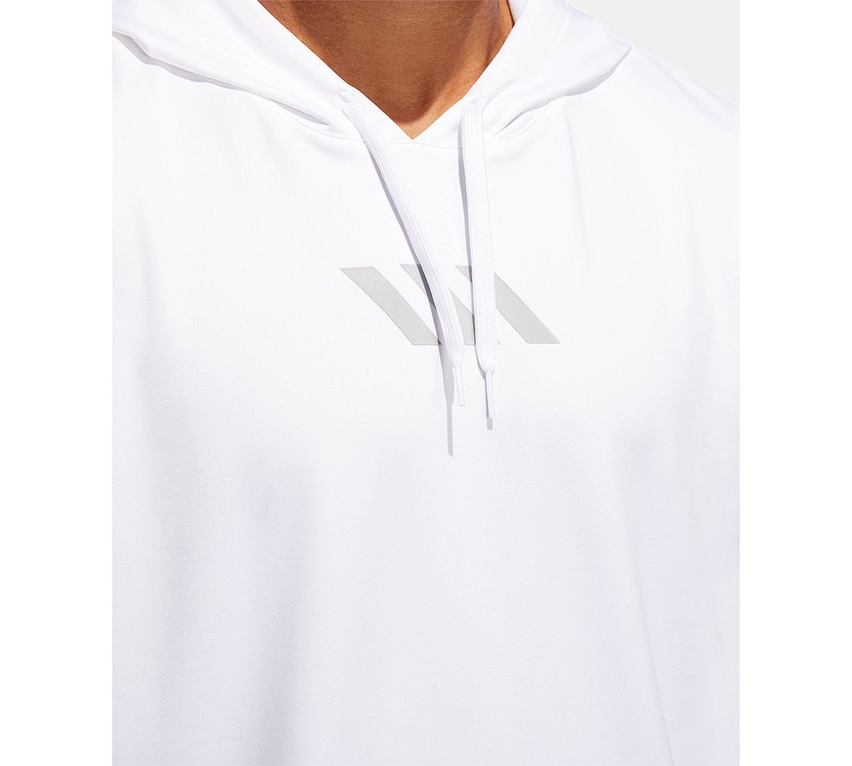 Adidas Climalitesleeveless Hoodie White