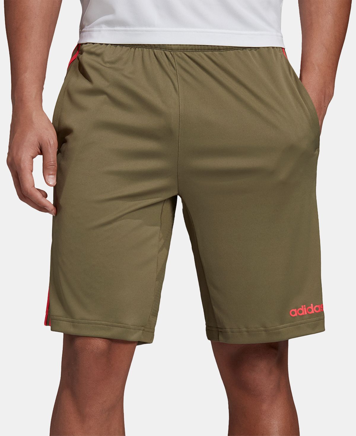 Adidas Designed 2 Move Climacooltraining Shorts Raw Khaki/red