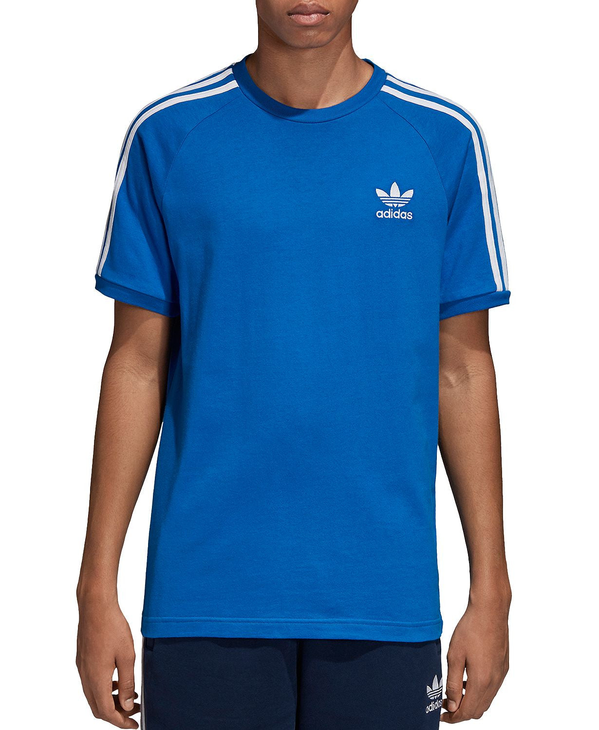 Adidas Originals 3-stripes Tee Blue – CheapUndies