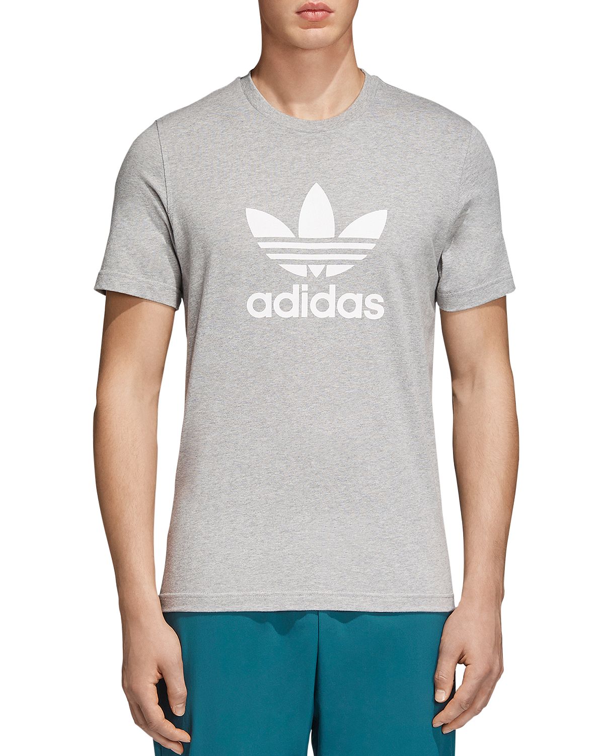 Adidas Originals Trefoil Short Sleeve Tee Heather Gray