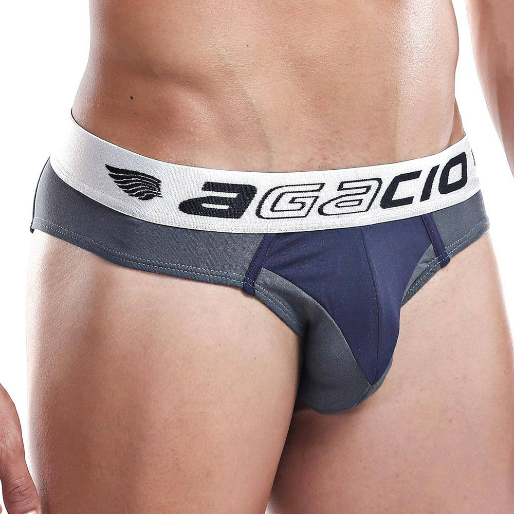 Agacio Electricity Brief in Grey/Navy