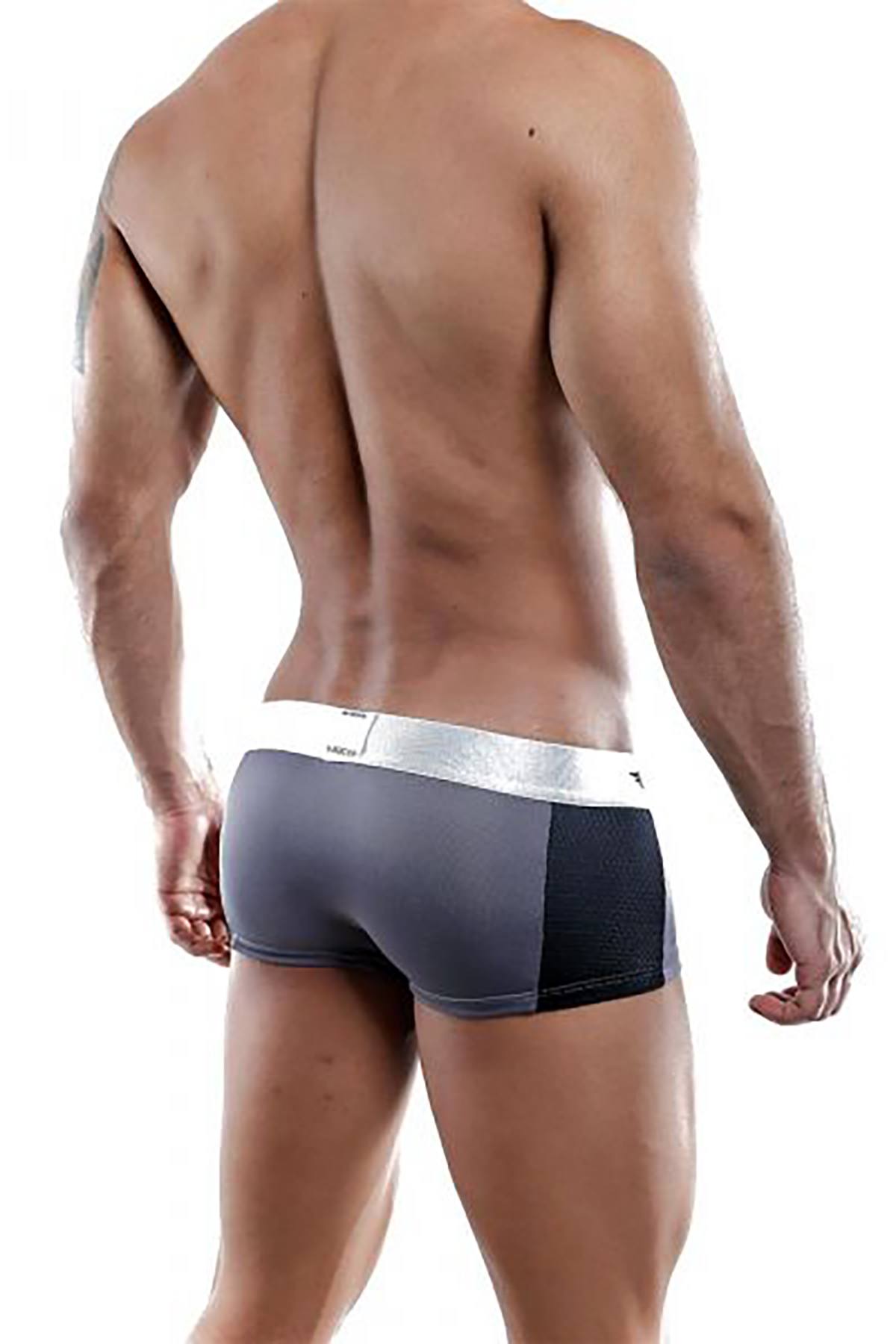 Agacio Grey/Black Boxer-Trunk