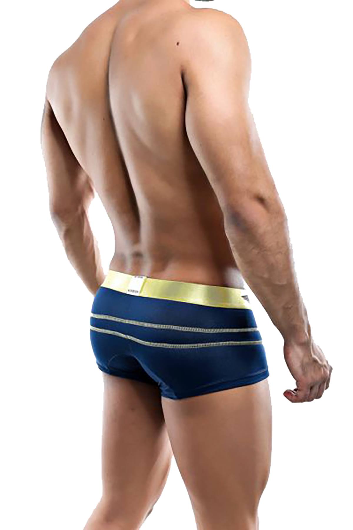 Agacio Navy/Yellow Boxer Trunk