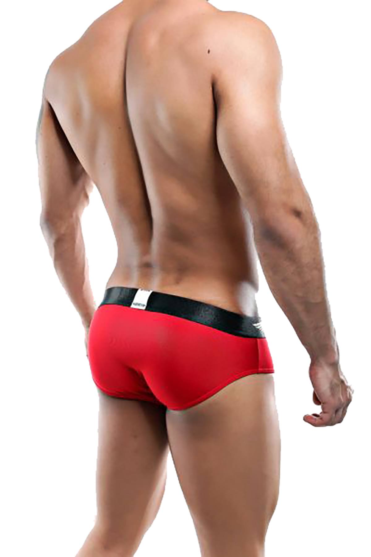 Agacio Red Mesh-Panel Bikini Brief