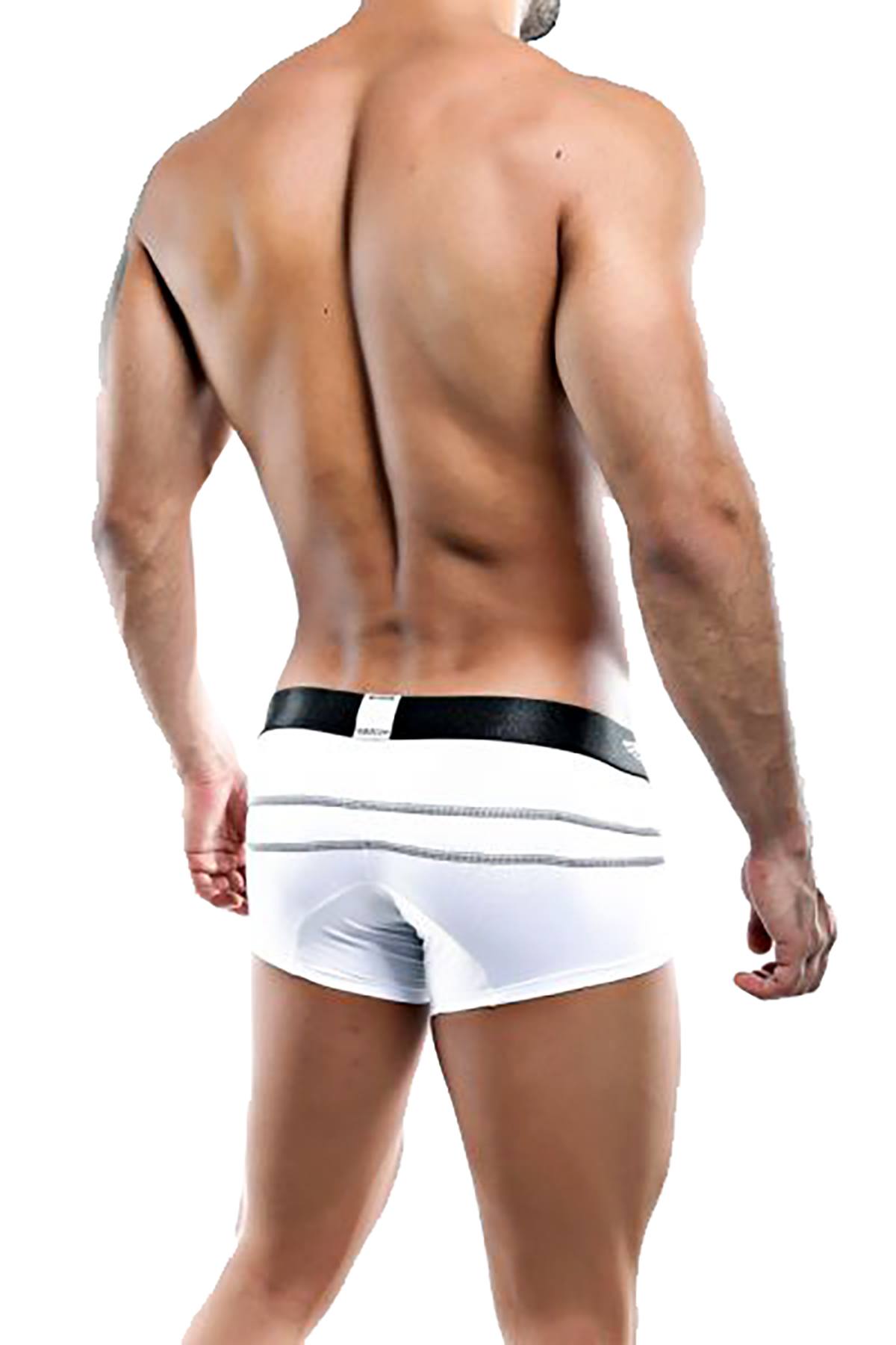 Agacio White/Black Boxer Trunk