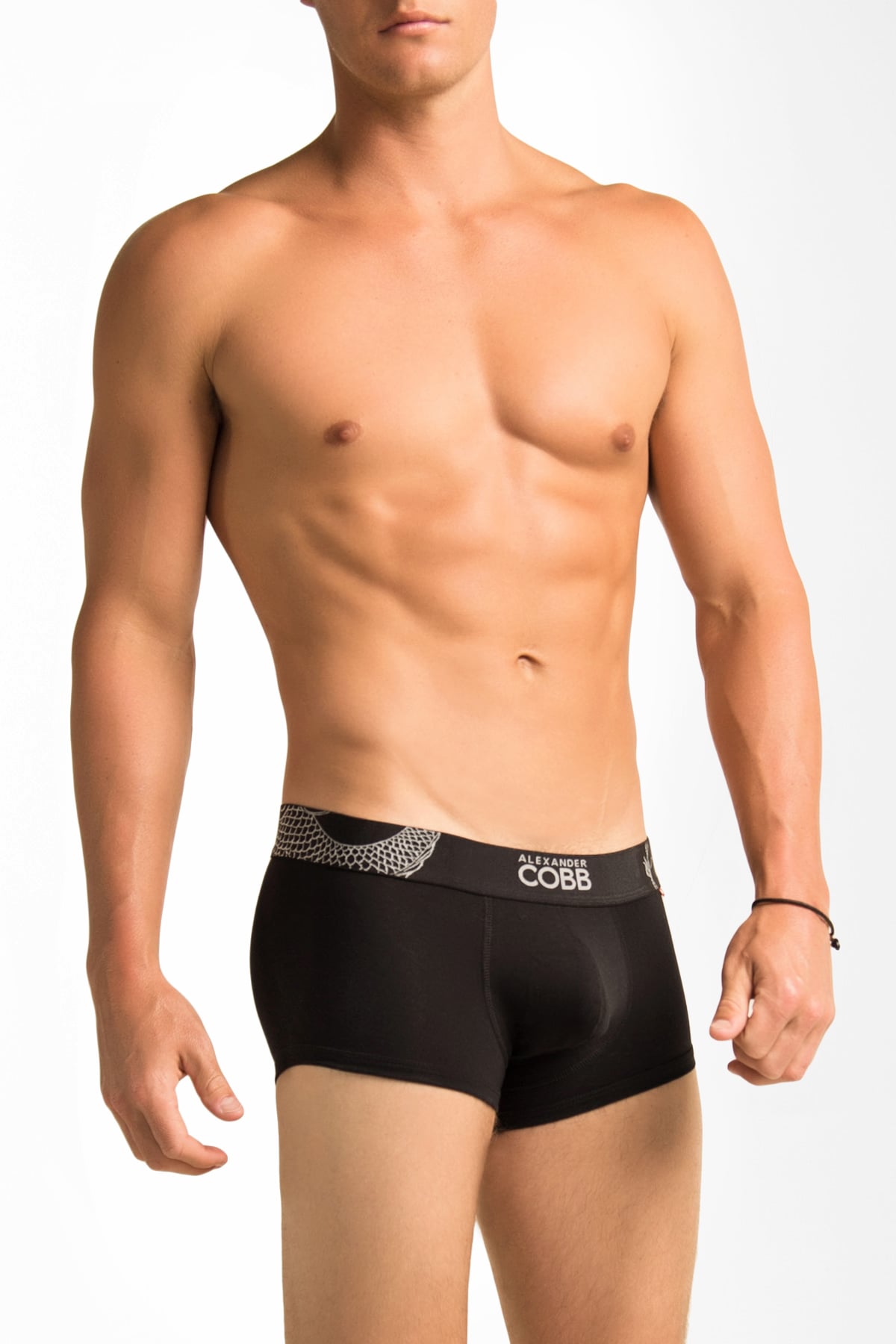 Alexander Cobb Black Short Boxer Trunk