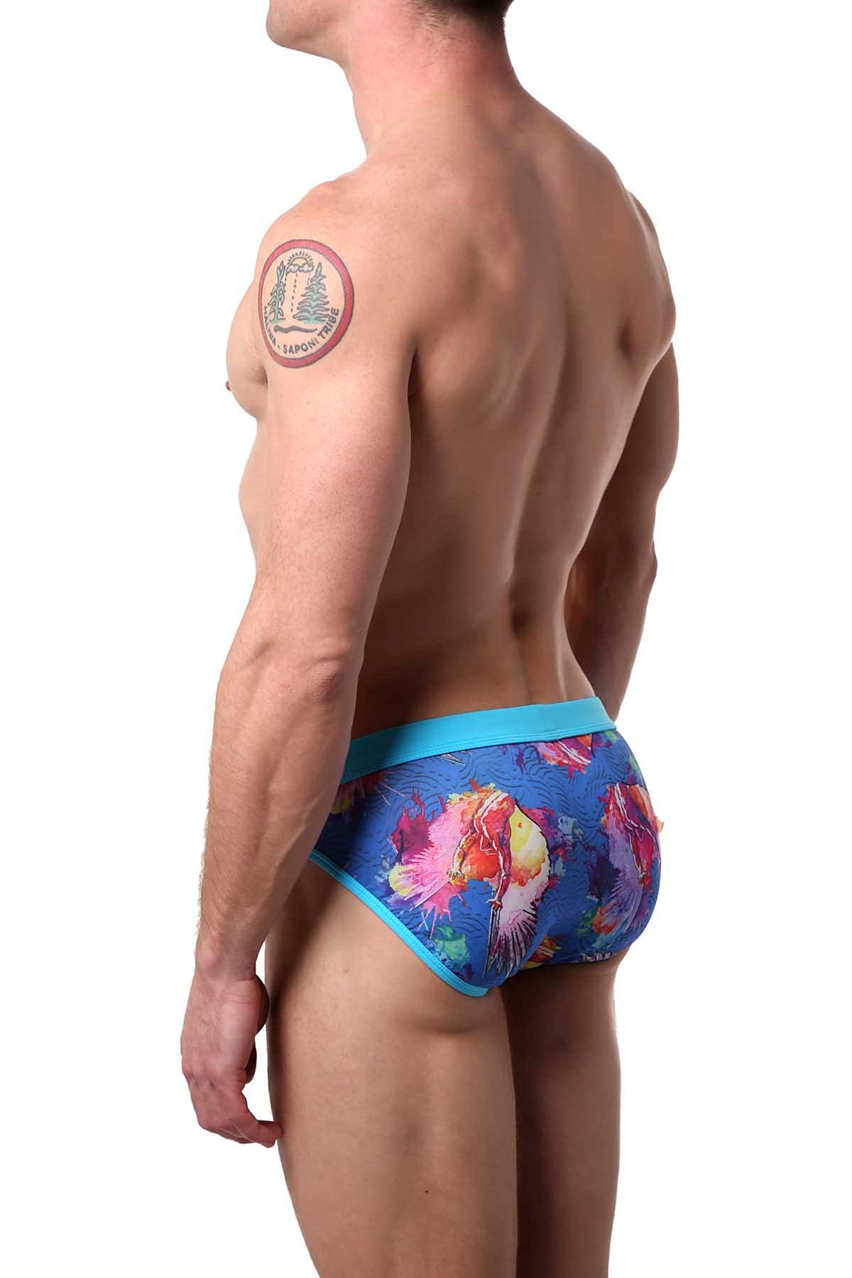 Alexander Cobb Blue Crete Swim Brief