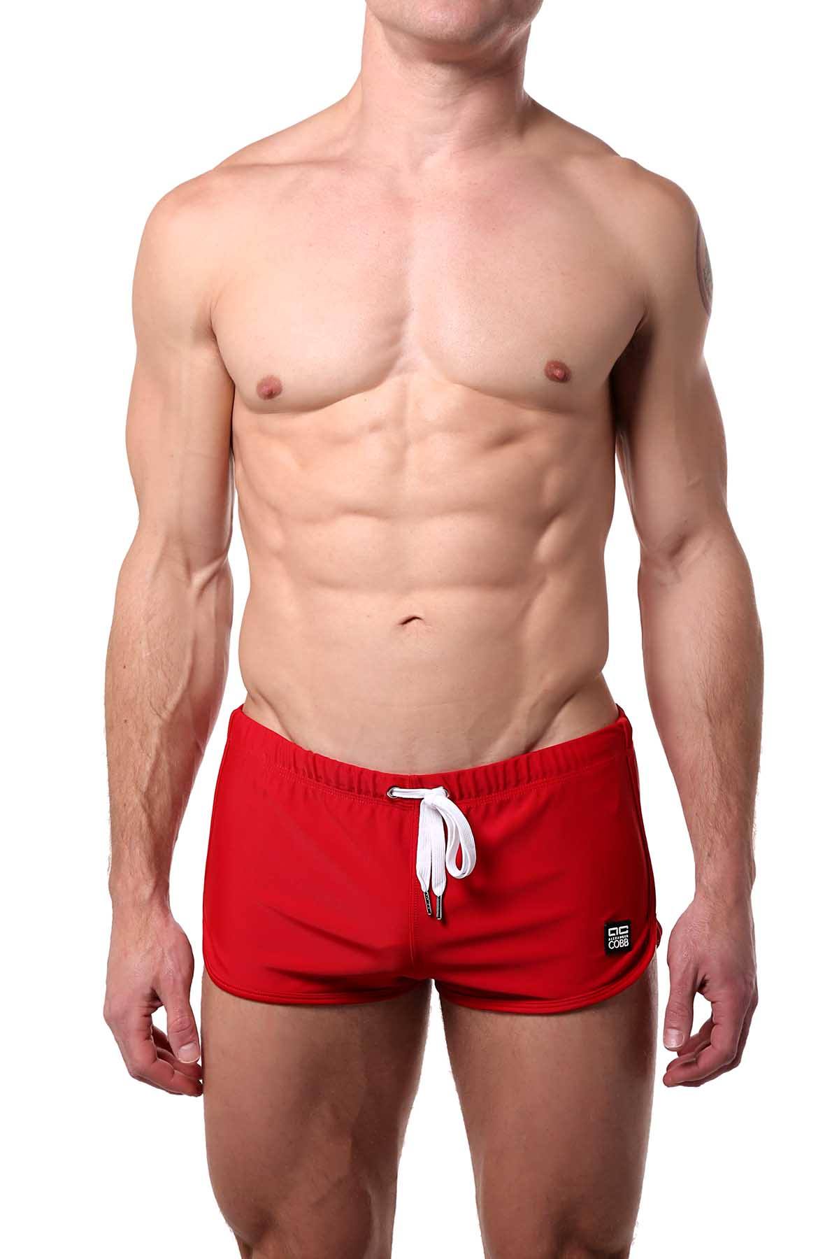 Alexander Cobb Cardinal-Red Swim Trunk