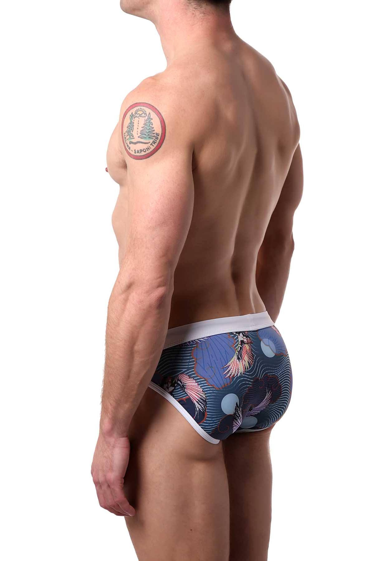 Alexander Cobb Navy/Multi Icarus Swim Brief