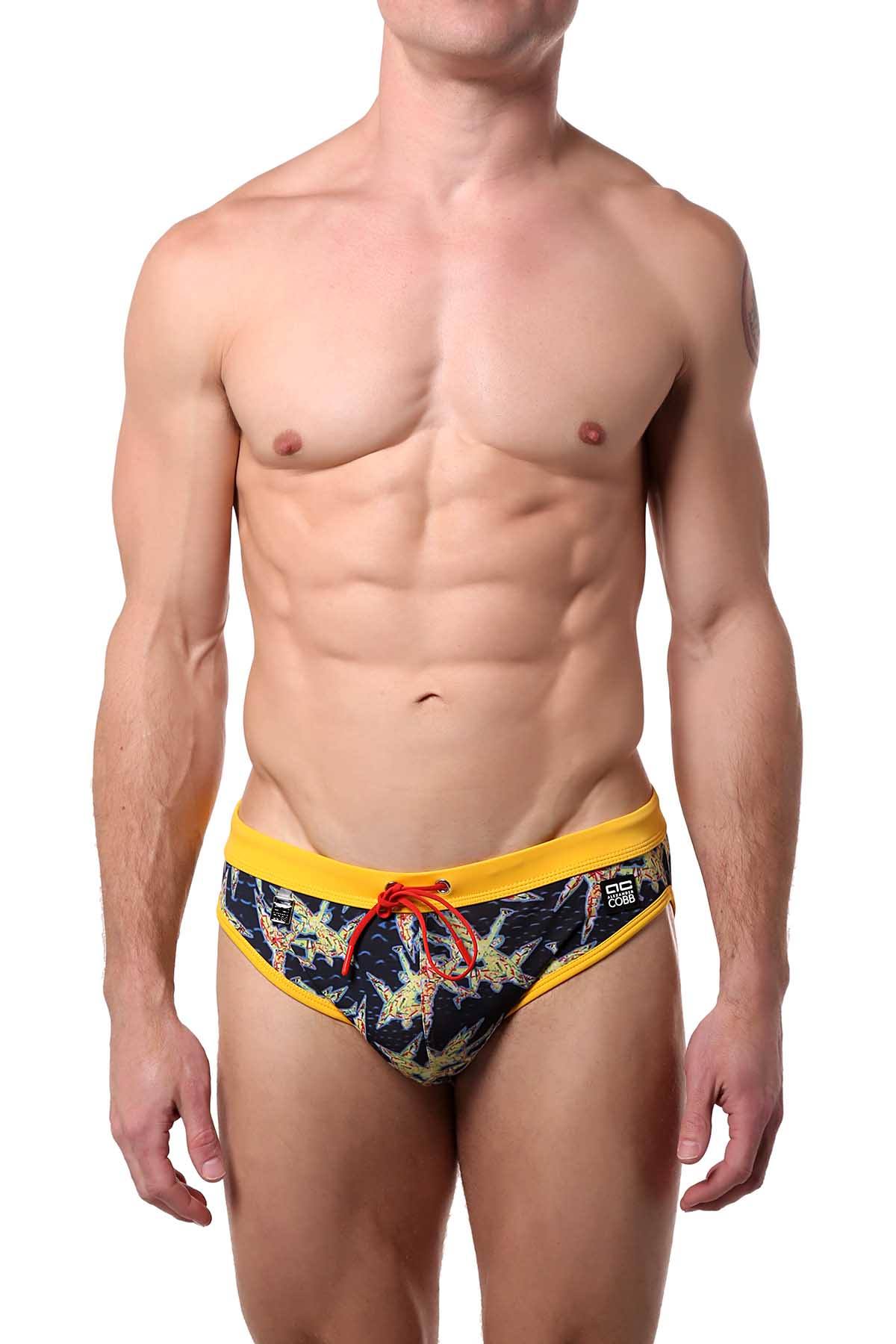 Alexander Cobb Yellow Dedalus Swim Brief