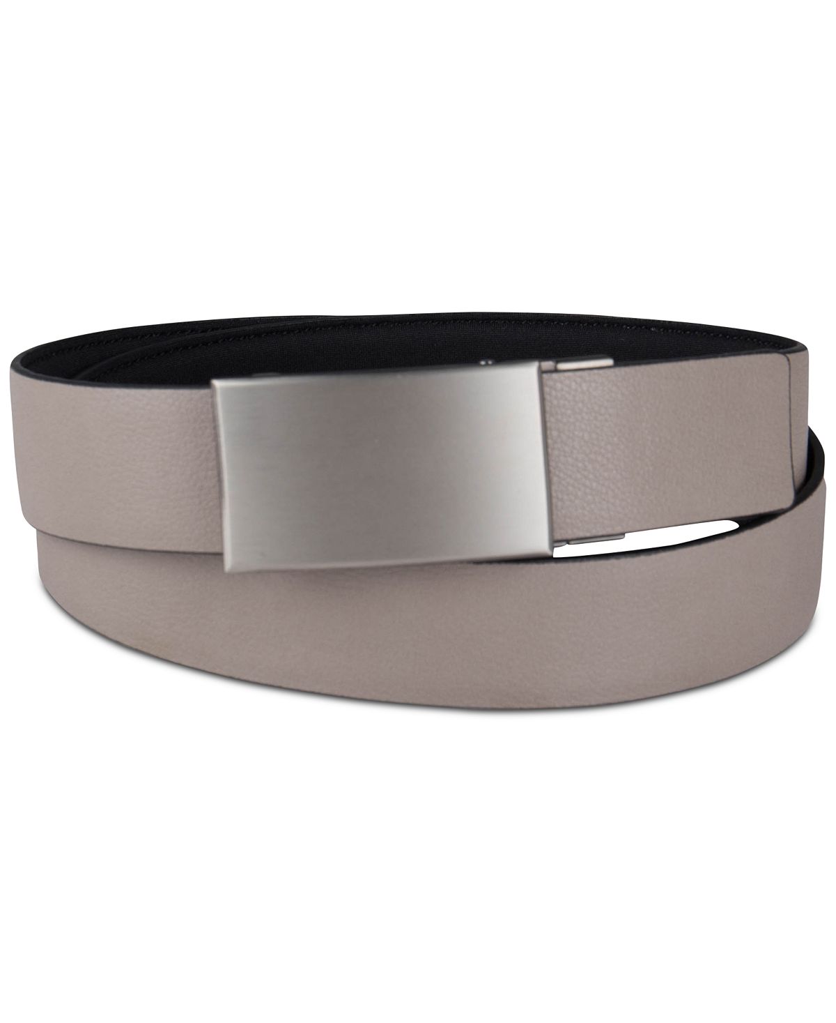 Alfani 35mm Neoprene Plaque Buckle Belt Black