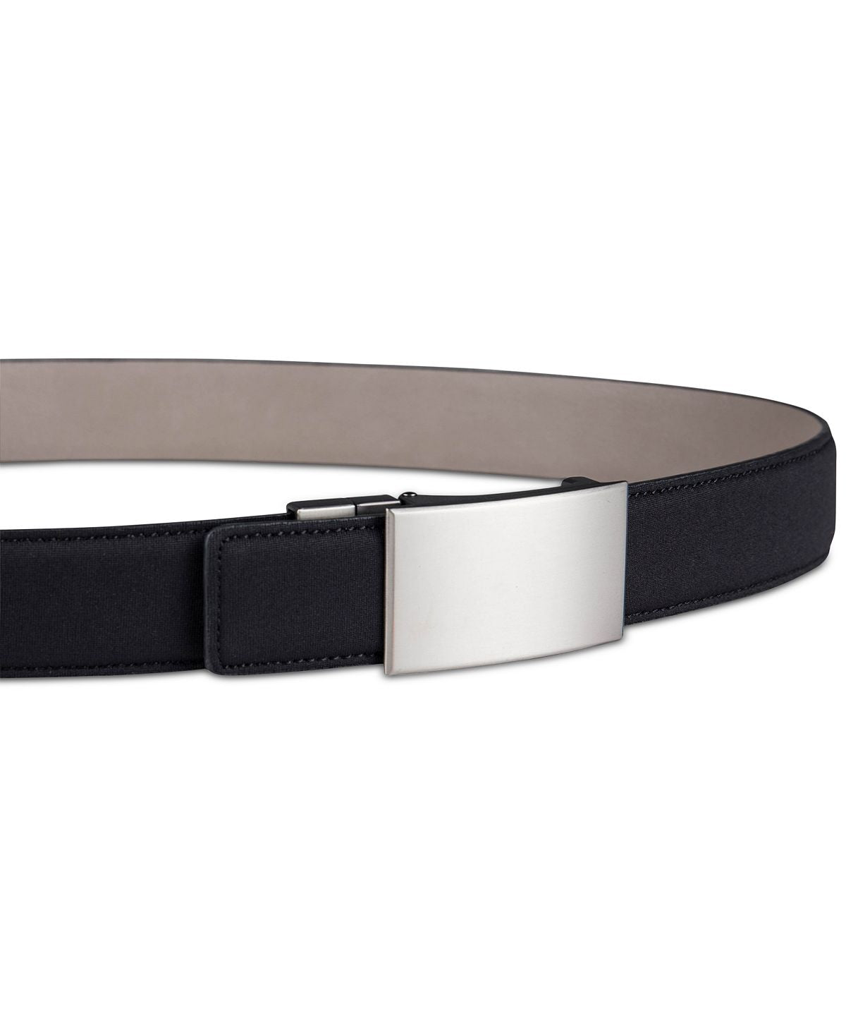 Alfani 35mm Neoprene Plaque Buckle Belt Black