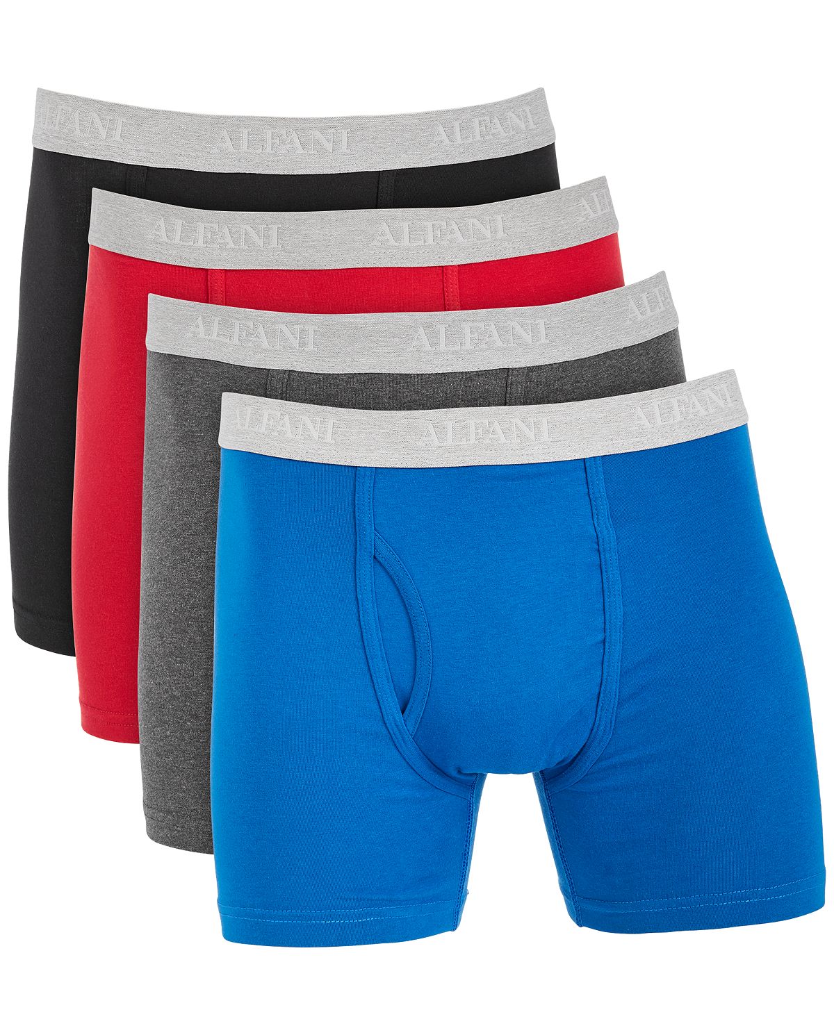 Alfani 4-pk. Stretch Boxer Briefs Red/blue